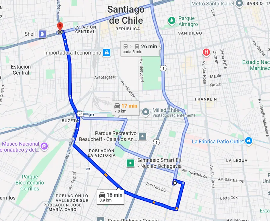 Activos georreferenciados en el mapa de Keeper Order
